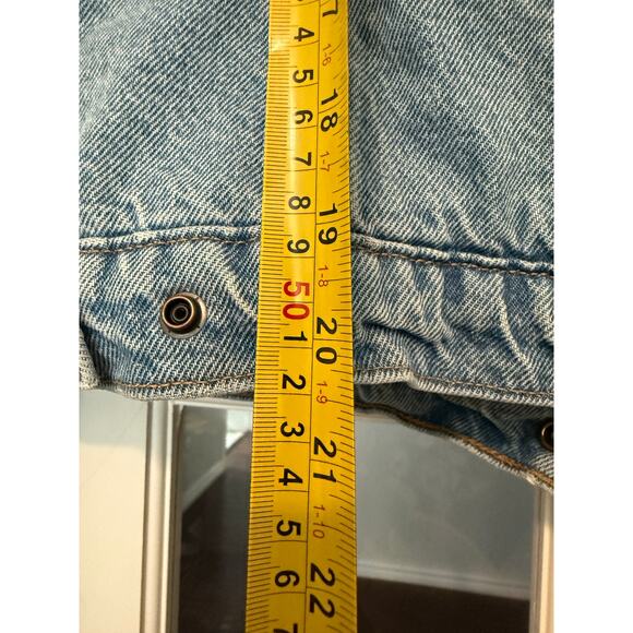 Levis Original men’s classic Sherpa Trucker Jacket Snap Up Blue Medium - Picture 8 of 10